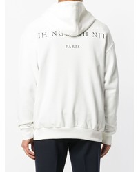 Sweat à capuche imprimé blanc Ih Nom Uh Nit