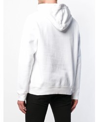 Sweat à capuche imprimé blanc DSQUARED2