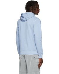 Sweat à capuche imprimé bleu clair Randa RK