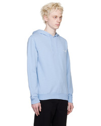 Sweat à capuche imprimé bleu clair A.P.C.