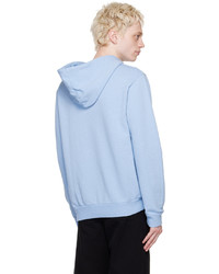 Sweat à capuche imprimé bleu clair A.P.C.