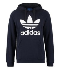Sweat à capuche imprimé bleu marine adidas