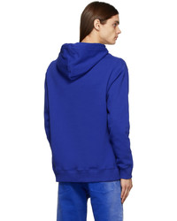 Sweat à capuche imprimé bleu marine Études