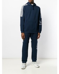 Sweat à capuche imprimé bleu marine adidas