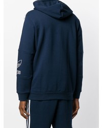 Sweat à capuche imprimé bleu marine adidas