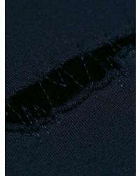 Sweat à capuche imprimé bleu marine Alexander McQueen