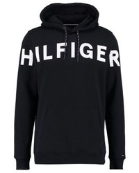 Sweat à capuche imprimé bleu marine Tommy Hilfiger
