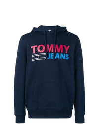 Sweat à capuche imprimé bleu marine Tommy Jeans