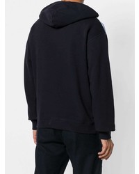 Sweat à capuche imprimé bleu JW Anderson