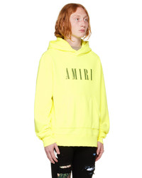 Sweat à capuche imprimé chartreuse Amiri