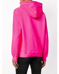 Sweat à capuche imprimé fuchsia DSQUARED2