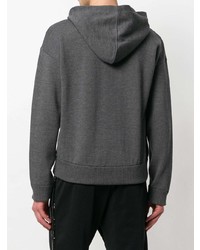 Sweat à capuche imprimé gris foncé DSQUARED2