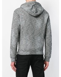 Sweat à capuche imprimé gris foncé DSQUARED2