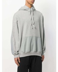 Sweat à capuche imprimé gris Damir Doma