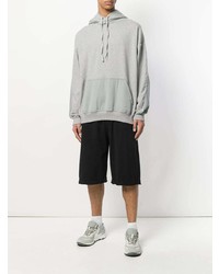 Sweat à capuche imprimé gris Damir Doma