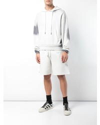 Sweat à capuche imprimé gris Off-White