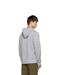 Sweat à capuche imprimé gris Kenzo