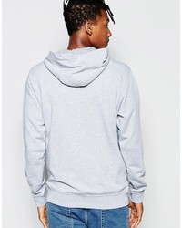 Sweat à capuche imprimé gris Kappa