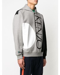 Sweat à capuche imprimé gris Kenzo