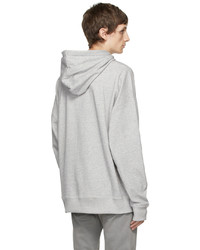 Sweat à capuche imprimé gris Isabel Marant