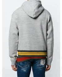 Sweat à capuche imprimé gris DSQUARED2