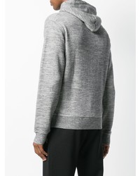 Sweat à capuche imprimé gris DSQUARED2