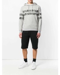 Sweat à capuche imprimé gris McQ Alexander McQueen