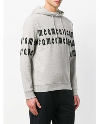 Sweat à capuche imprimé gris McQ Alexander McQueen