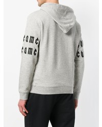 Sweat à capuche imprimé gris McQ Alexander McQueen