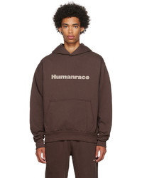 Sweat à capuche imprimé marron adidas x Humanrace by Pharrell Williams