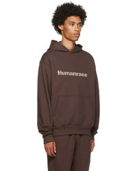 Sweat à capuche imprimé marron adidas x Humanrace by Pharrell Williams