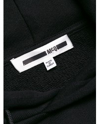 Sweat à capuche imprimé noir et blanc McQ Alexander McQueen