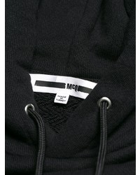 Sweat à capuche imprimé noir et blanc McQ Alexander McQueen