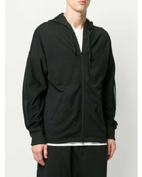 Sweat à capuche imprimé noir et blanc Y-3