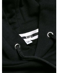 Sweat à capuche imprimé noir et blanc McQ Alexander McQueen