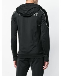 Sweat à capuche imprimé noir et blanc Plein Sport