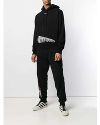 Sweat à capuche imprimé noir Off-White