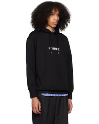 Sweat à capuche imprimé noir Comme des Garcons Homme