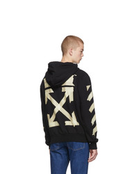 Sweat à capuche imprimé noir Off-White