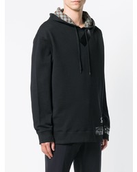 Sweat à capuche imprimé noir Raf Simons X Fred Perry