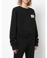 Sweat à capuche imprimé noir Off-White