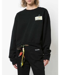 Sweat à capuche imprimé noir Off-White