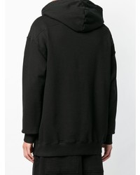 Sweat à capuche imprimé noir Rhude