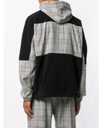 Sweat à capuche imprimé noir MSGM