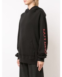 Sweat à capuche imprimé noir Amiri