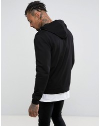 Sweat à capuche imprimé noir Asos