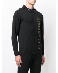 Sweat à capuche imprimé noir Plein Sport