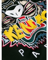 Sweat à capuche imprimé noir Kenzo