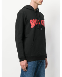 Sweat à capuche imprimé noir Soulland