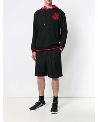 Sweat à capuche imprimé noir McQ Alexander McQueen